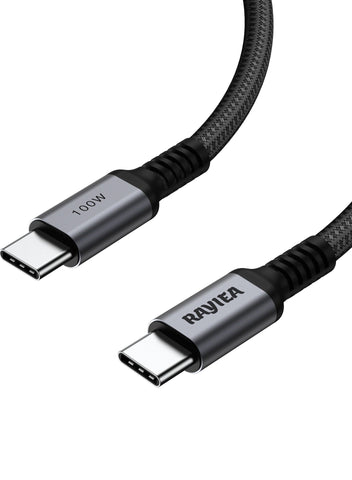 USB C to USB C 100W Fast Charging Data Transferring Cable ,Grey