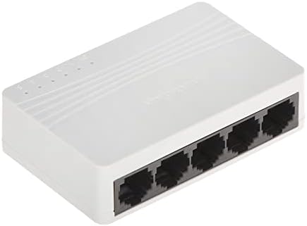 HIKVISION DS-3E0105D-E 10/100 Mbps Ethernet Switch, Provides 5 × 10/100 Mbps Ethernet Ports, Support MAC Address Auto-learning & Aging, Suitable for Home, School, Dormitory, Office