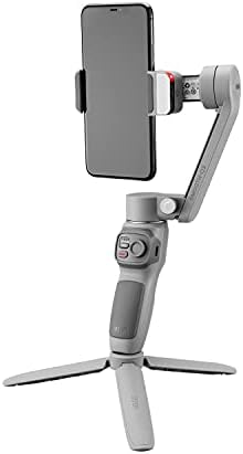 Zhiyun Smooth Q3 Combo, Handheld 3-Axis Smartphone Gimbal Stabilizer with Grip Tripod LED Fill Light Protective Case Foldable Phone for iPhone & Android