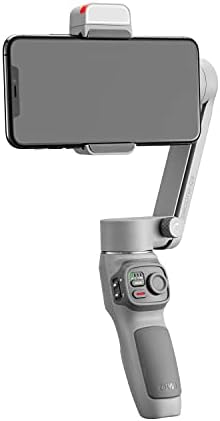 Zhiyun Smooth Q3 Combo, Handheld 3-Axis Smartphone Gimbal Stabilizer with Grip Tripod LED Fill Light Protective Case Foldable Phone for iPhone & Android