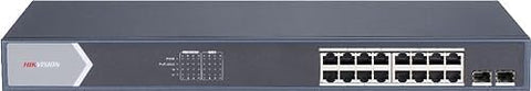 HIKVISION 16 Port Gigabit Smart POE Switch DS-3E1518P-SI Compitale with JK Visionn BNC