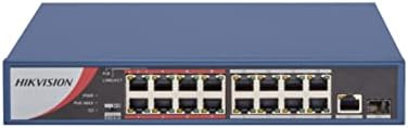 HIKVISION 16 Port Fast Ethernet Unmanaged POE Switch DS-3E0318P-E/M(B) Compatibility with JK Vision BNC