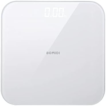 Bomidi W1 Smart Body Weight Scaling LED Digital Scale With High Precision Sensor Weight Scaling Real-Time Data Intelligent Analysis Triple A Battery - White