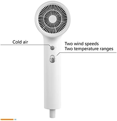 Bomidi HD1 Hair Dryer Negative Ion Hair Blower 1800W High Power Motor For Quick Drying Portable Hair Styling Tool 360-Degree Rotating Wind Vents-White