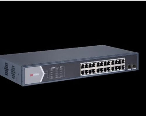 HIKVISION 24 Port Gigabit Unmanaged POE Switch DS-3E0526P-E/M Compitale with JK Visionn BNC