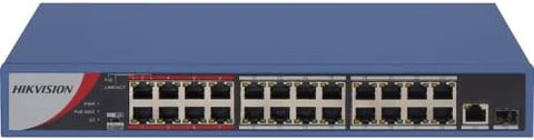 HIKVISION EVteQ Uplink POE Switch 24 Port Fast Ethernet Unmanaged POE Switch (Eco Model Switches DS-3E0326P-E C