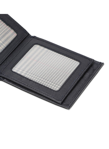 Inahom Inahom Bi-Fold Organised Wallet Flat Nappa Genuine and Smooth Leather Upper IM2021XDA0002-400-Navy Blue