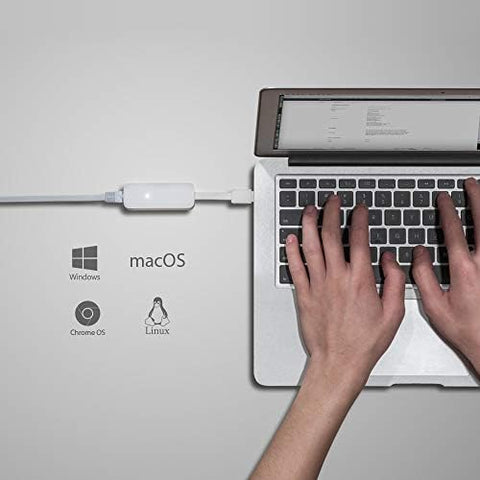 TP Link UE300 USB to Ethernet Adapter, Foldable USB 3.0 to Gigabit Ethernet LAN Network Adapter, Support Windows 10/8.1/8/7/Vista/XP for Desktop/Laptop/Apple MacBook Linux, White