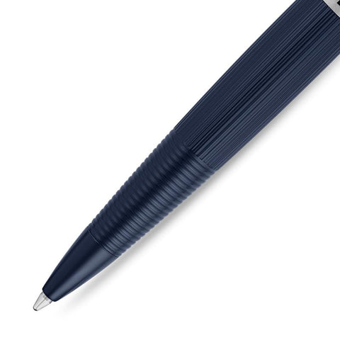 Police Candara Blue With Stainless Steel Trims Medium Drill Point Gents Pen 140mm - PERGR0001502