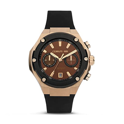 Cerruti 1881 Lucardo Round Analog Wrist Watch For Men - 55.6 mm