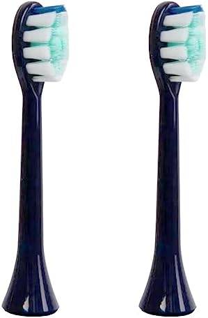 Bomidi TX5-2 Electric Toothbrush Head Soft Toothbrush (2 Pieces Replacement Head Brush) Soft Bristle Long Lasting Brush Head Compatible For TX5 Electric Toothbrush - Blue