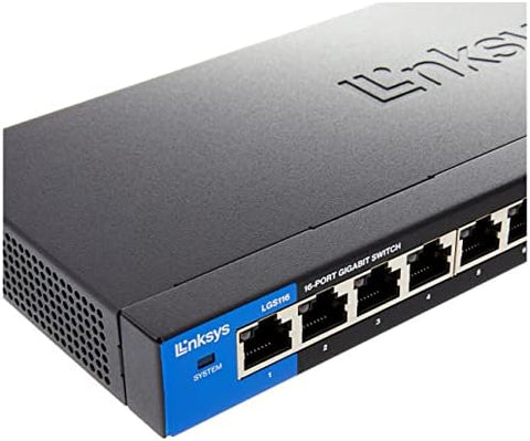 Linksys 16-Port Desktop Gigabit Switch (LGS116)