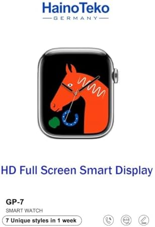 Haino Teko Germany GP 7 Smart Watch With Seven Set Strap with Wireless Charger for Men's and women's