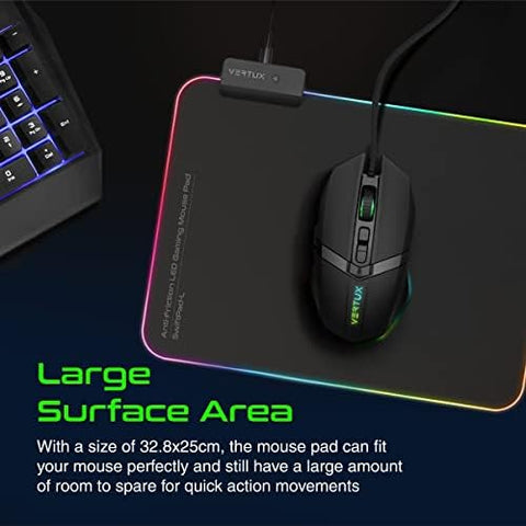 Vertux, Combo Pack 4-in-1 Gaming Backlit Anti-Ghosting Keyboard, Gaming Mouse 3600 dpi, RGB Mat, Headphones with Microphone, VertuKit