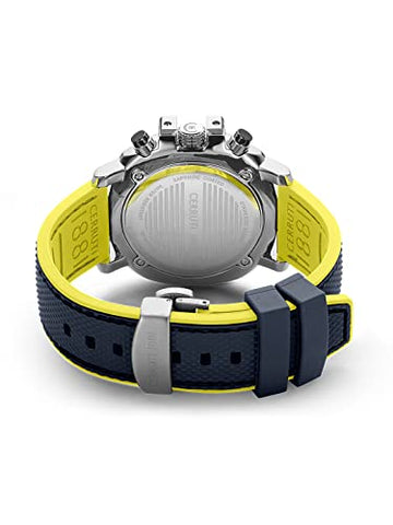 Cerruti 1881 Positano Round Silicone Band Analog Wrist Watch For Men - 53 mm