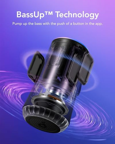 soundcore Glow Portable Speaker with 30W 360° Sound, Synchronized Radiant Light, 18H Playback, Customizable EQ and Light Show, and IP67 Waterproof