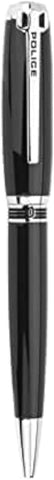 POLICE Cooper Black & Stainless Steel Extra Fine Drill Ballpoint Pen - PEACP2000326