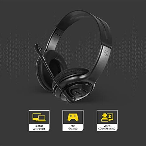 Brizler Stereo Headset For Laptop, Desktop, Gaming, Video conferencing
