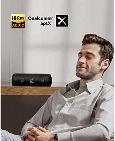 Soundcore Motion+ Bluetooth Speaker with Hi-Res 30W Audio, BassUp, Extended Bass and Treble, Wireless HIFI Portable Speaker with App, Customizable EQ, 12-Hour Playtime, IPX7 Waterproof, and USB-C