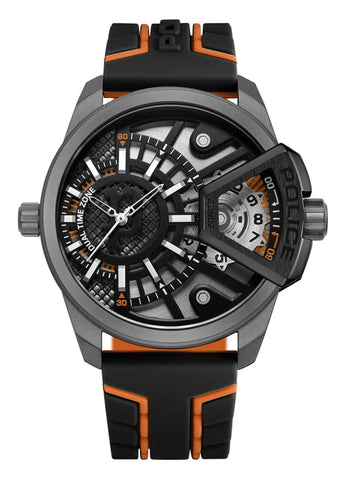 POLICE - Underlined Watch For Men With Silicone Strap Water Resistant 46mm