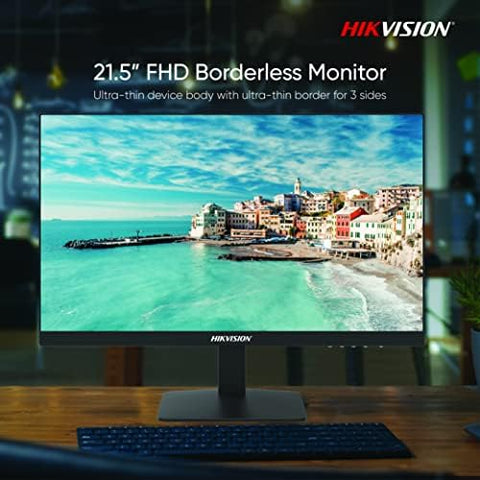 Hikvision 22 Inch Full Hd 1080P Led 24X7 Survelliance Grade Monitor Hdmi, Black, Ds-D5022Fn-C
