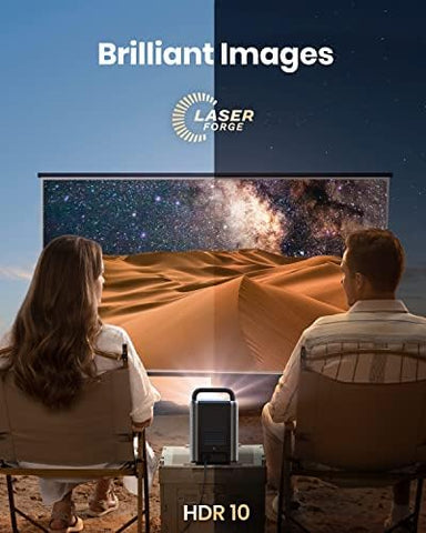 NEBULA Cosmos Laser 1080P Projector, 1,840 ANSI Lumens, Android TV 10.0 with 7000+Apps, Auto Focus, Auto Keystone Correction, Screen Fit, Home Theater Image Quality, Movie Projector, Ideal for Parties