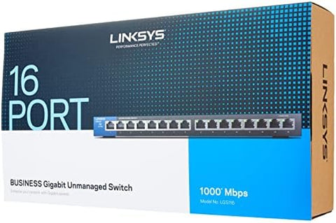 Linksys 16-Port Desktop Gigabit Switch (LGS116)