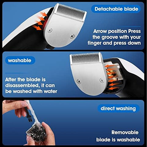 Bomidi L1 Electric Hair Clipper LCD Display Rechareable Razor Trimmer 7000rpm Adjustable Speed Shaver Type-C Charging - White