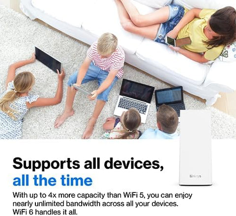 Linksys Atlas Pro 6, Dual-Band Mesh WiFi AX5400, 3-Pack