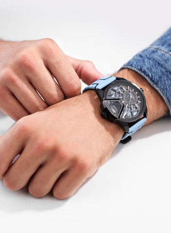POLICE - Underlined Watch For Men With Silicone Strap Water Resistant 46mm