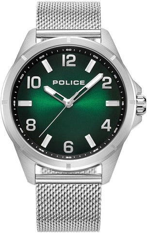 Police Barwara Silver Stainless Steel Watch For Men 53MM - 5 ATM - PEWJG0018301