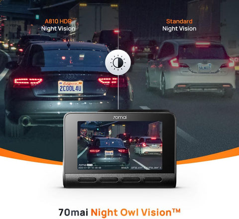 70mai 4K A810-2 Dash Cam Set: Ultimate Road Safety with Sony Starvis 2