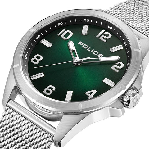 Police Barwara Silver Stainless Steel Watch For Men 53MM - 5 ATM - PEWJG0018301