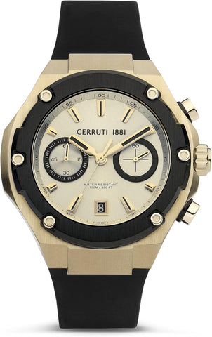 Cerruti 1881 Lucardo Round Analog Wrist Watch For Men - 55.6 mm