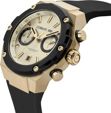 Cerruti 1881 Lucardo Round Analog Wrist Watch For Men - 55.6 mm