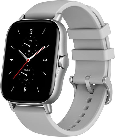 Amazfit GTS 2 Smartwatch with Alexa Built-In, 1.65" AMOLED Display, Built-In GPS, 3GB Music Storage,  Bluetooth Phone Calls, 12 Sports Modes, Grey