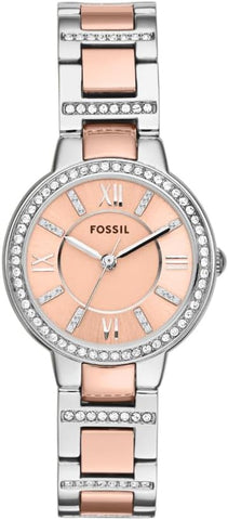 Fossil Womens Quartz Watch, Analog Display and Stainless Steel Strap