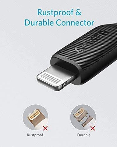 Anker USB C to Lightning Cable (3 ft), Powerline III MFi Certified Fast Charging Lightning Cable for iPhone 11 Pro 11 Pro Max X XS XR Max 8 Airpods Pro, Supports Power Delivery (Black)