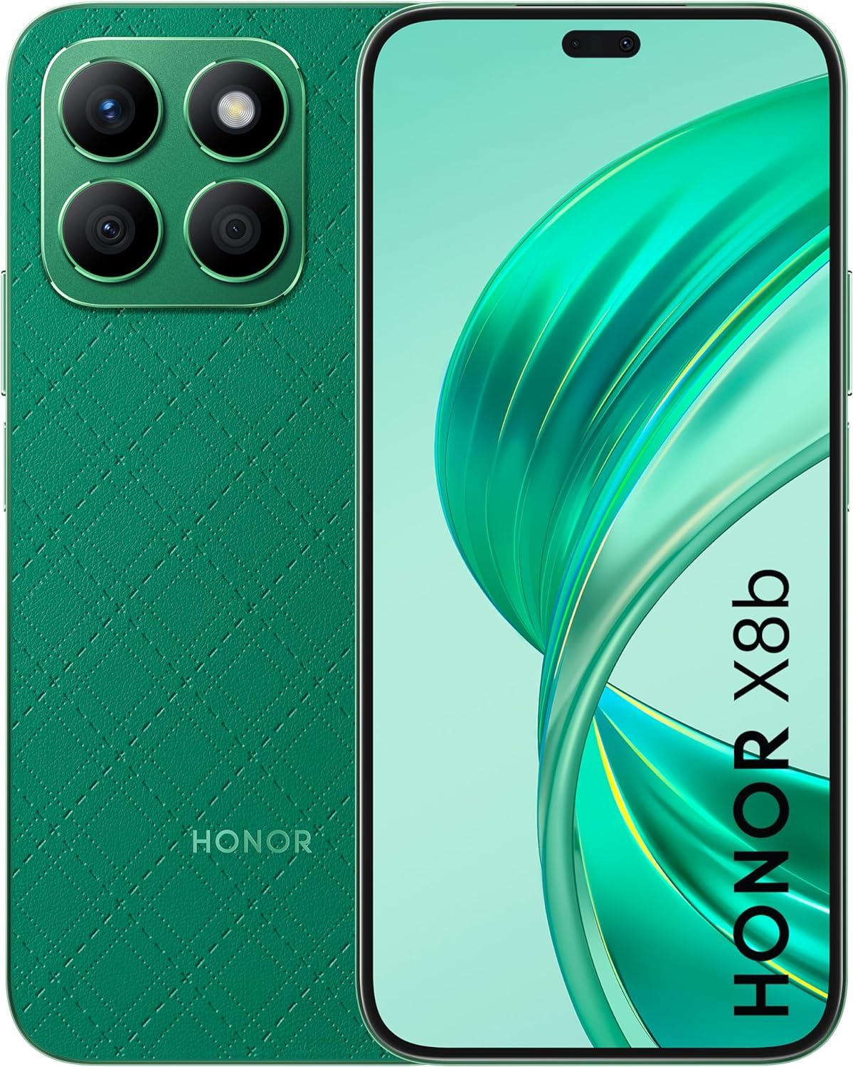 HONOR X8b Smartphone 4G Glamorous Green, 8GB RAM,512GB ROM, 108MP Main Camera+ 50MP Selfie Camera, 90Hz Super AMOLED Display, 4500mAh Battery, 35W SuperCharge, 6nm Snapdragon Chipset, Android 13