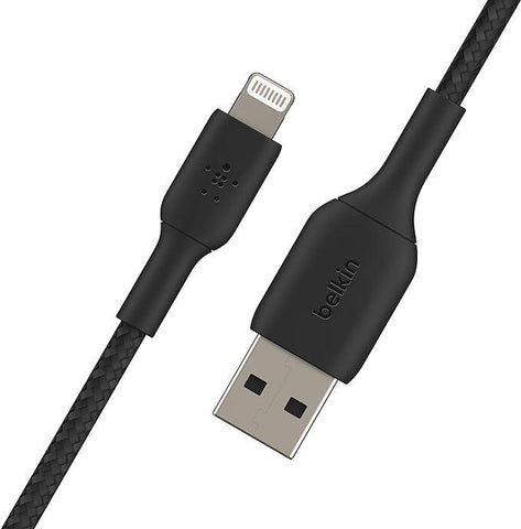 Belkin iPhone Cable (3M) Braided USB to Lightning Cable – Black
