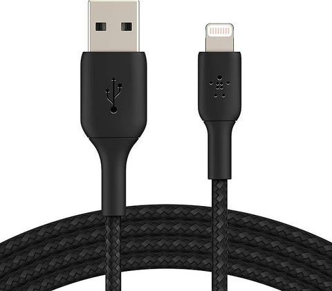 Belkin iPhone Cable (3M) Braided USB to Lightning Cable – Black