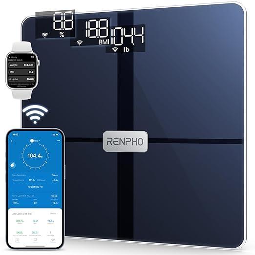 RENPHO Bluetooth Wi-Fi Premium Smart Digital Scale Elise Aspire - Black
