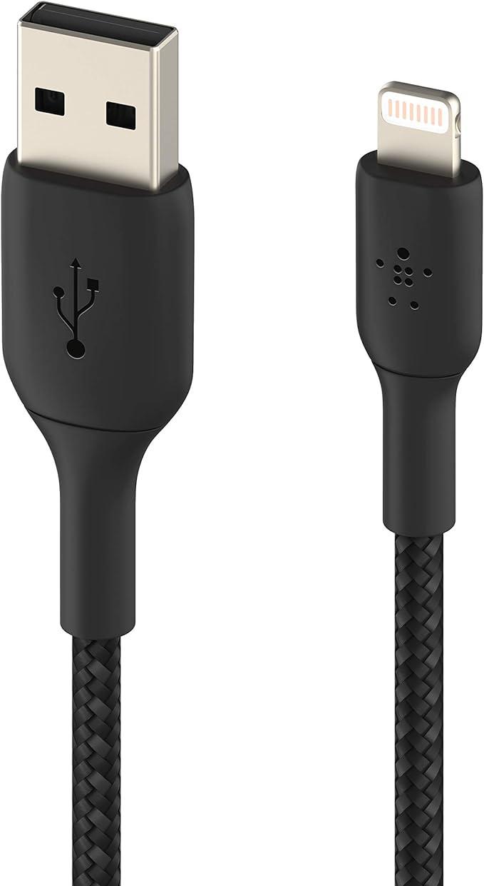Belkin iPhone Cable (3M) Braided USB to Lightning Cable – Black