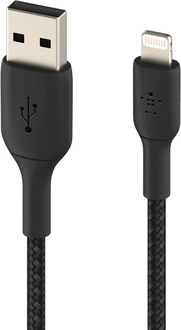 Belkin iPhone Cable (3M) Braided USB to Lightning Cable – Black