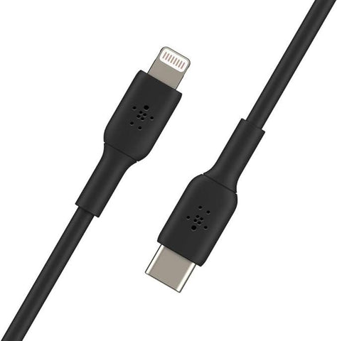 Belkin Usb-C To Lightning Cable (Iphone Fast Charging Cable For Iphone 13, 13 Pro, 13 Pro Max, 13 Mini And Earlier Models) Boost Charge Mfi-Certified Iphone Usb-C Cable (Black, 1M)
