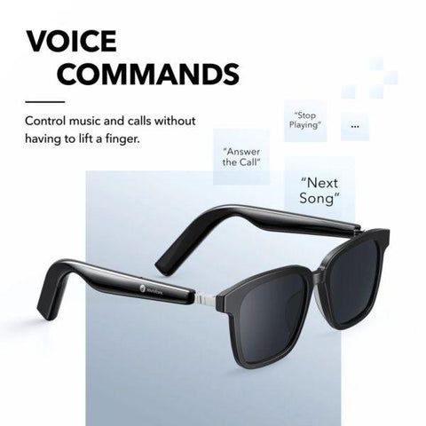 Soundcore by Anker, Soundcore Frames Landmark Bluetooth Audio Smart Glasses, Interchangeable Frames, Open Ear Surround Sound with 4 Speakers, Polarized Lenses, 2 Mics, Clear Calls, Voice Control