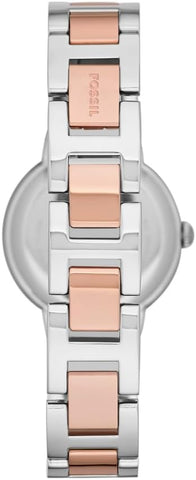 Fossil Womens Quartz Watch, Analog Display and Stainless Steel Strap