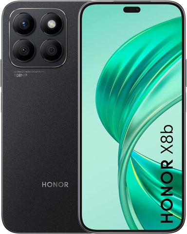 HONOR X8b Smartphone 4G Midnight Black, 8 GB RAM 512GB ROM, 108MP Main Camera + 50MP Selfie Camera, 90Hz Super AMOLED Display, 4500mAh Battery, 35W SuperCharge, 6nm Snapdragon Chipset, Android 13